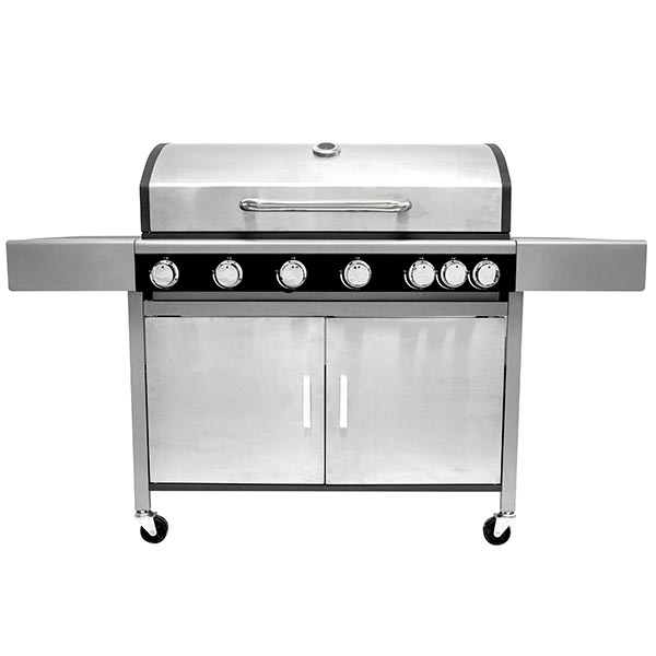 Outdoor Professional stainless steel Gas Grill 6 burners with one side burner